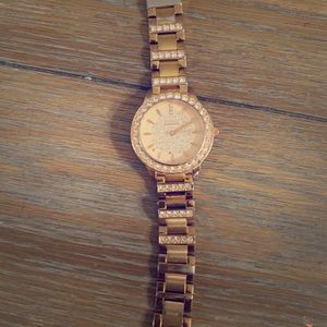 Rose Gold Fossil Watch